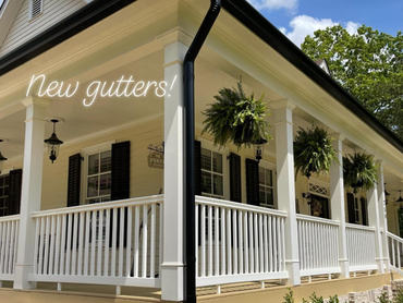 Gutters project completed by All Around Roofing